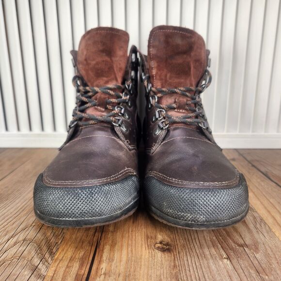 Sorel Ankeny Mid Hiker Mens Size 8 Brown Leather Outdoors Trail Lace Up Boots - Picture 2 of 10